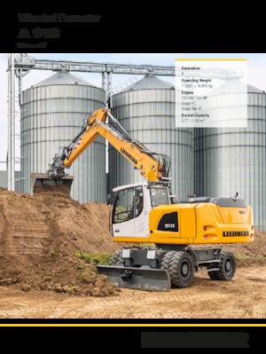 Excavadoras hidráulicas  de ruedas Liebherr A 918 Litronic G6.0