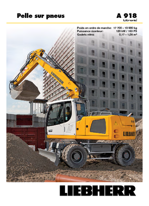 Excavadoras hidráulicas  de ruedas Liebherr A 918 Litronic