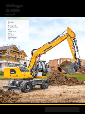 Excavadoras hidráulicas  de ruedas Liebherr A 920 Litronic