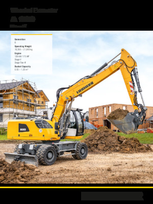 Excavadoras hidráulicas  de ruedas Liebherr A 920 Litronic
