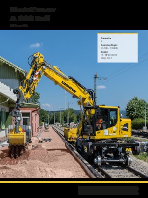 Excavadoras hidráulicas  de ruedas Liebherr A 922 Rail Litronic G6.0