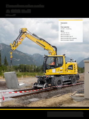 Excavadoras hidráulicas  de ruedas Liebherr A 922 Rail Litronic G6.0