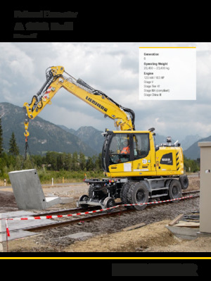 Excavadoras hidráulicas  de ruedas Liebherr A 922 Rail Litronic G6.0