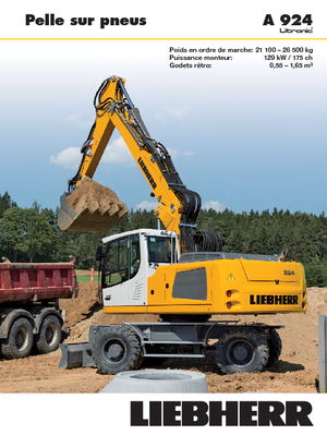 Excavadoras hidráulicas  de ruedas Liebherr A 924 Litronic