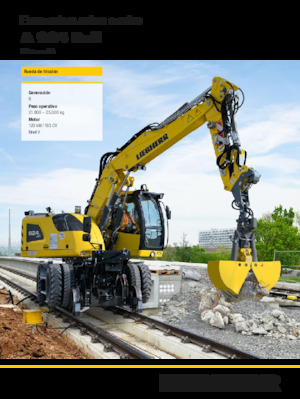 Excavadoras hidráulicas  de ruedas Liebherr A 924 Rail Litronic G6.0