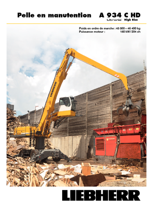 Excavadoras hidráulicas  de ruedas Liebherr A 934 C HD Litronic High Rise