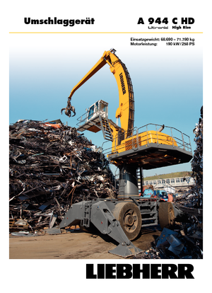 Excavadoras hidráulicas  de ruedas Liebherr A 944 C HD Litronic High Rise