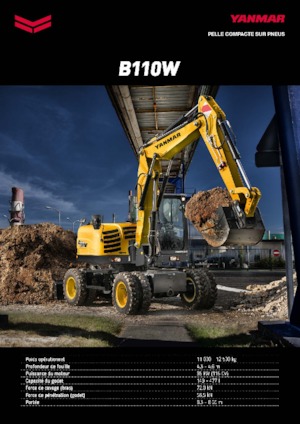 Excavadoras hidráulicas  de ruedas Yanmar B 110 PB