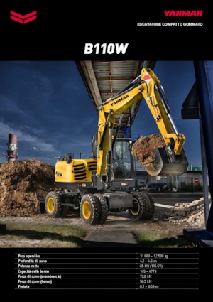 Excavadoras hidráulicas  de ruedas Yanmar B 110 PB