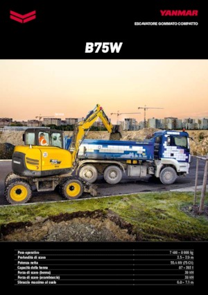 Excavadoras hidráulicas  de ruedas Yanmar B 75 Circular