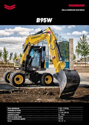 Excavadoras hidráulicas  de ruedas Yanmar B 95 Circular