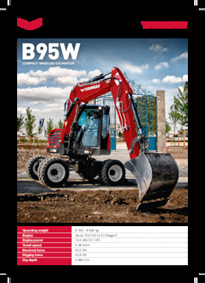 Excavadoras hidráulicas  de ruedas Yanmar B95W Zirkular 