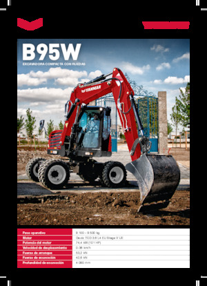 Excavadoras hidráulicas  de ruedas Yanmar B95W Zirkular 