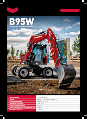 Excavadoras hidráulicas  de ruedas Yanmar B95W Zirkular 