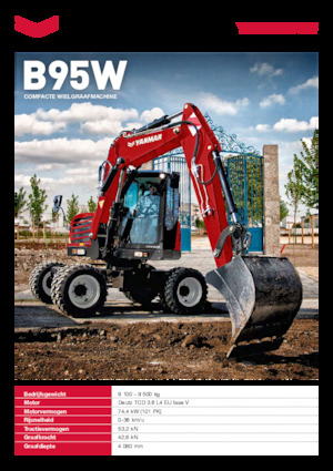 Excavadoras hidráulicas  de ruedas Yanmar B95W TPA 