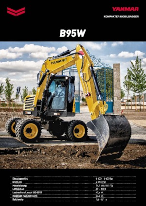 Excavadoras hidráulicas  de ruedas Yanmar B95W