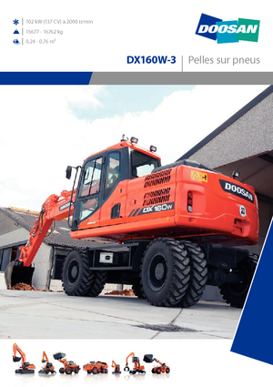Excavadoras hidráulicas  de ruedas Doosan DX160W-3