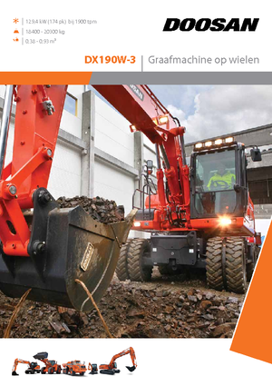 Excavadoras hidráulicas  de ruedas Doosan DX190W-3
