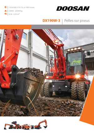 Excavadoras hidráulicas  de ruedas Doosan DX190W-3