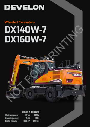 Excavadoras hidráulicas  de ruedas Develon DX160W-7 