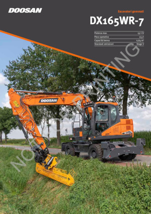 Excavadoras hidráulicas  de ruedas Doosan DX165WR-7