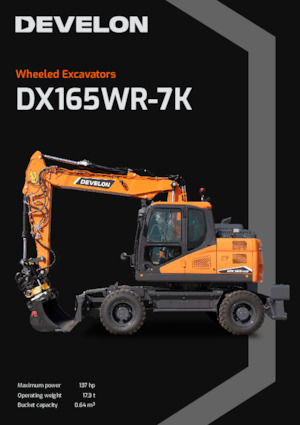 Excavadoras hidráulicas  de ruedas Develon DX165WR-7K