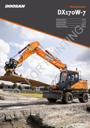 Excavadoras hidráulicas  de ruedas Doosan DX170W-7