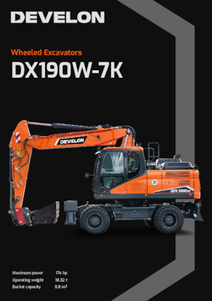 Excavadoras hidráulicas  de ruedas Develon DX190W-7K