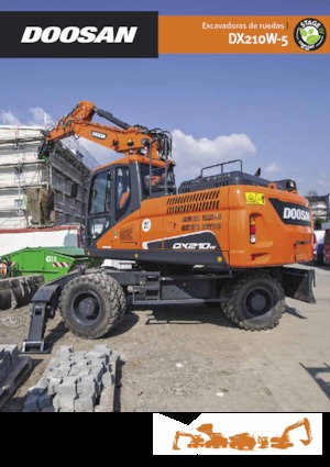 Excavadoras hidráulicas  de ruedas Doosan DX210W-5
