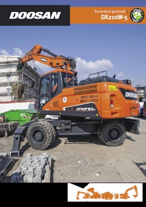 Excavadoras hidráulicas  de ruedas Doosan DX210W-5