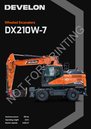 Excavadoras hidráulicas  de ruedas Develon DX210W-7 