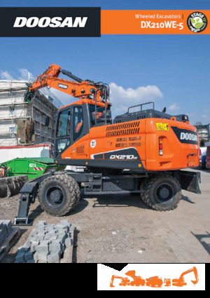 Excavadoras hidráulicas  de ruedas Doosan DX210WE-5