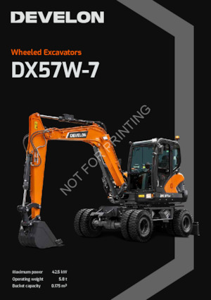 Excavadoras hidráulicas  de ruedas Develon DX57W-7 