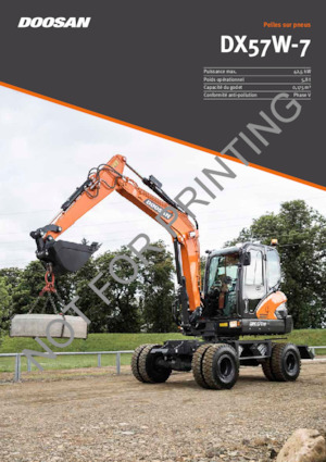Excavadoras hidráulicas  de ruedas Doosan DX57W-7
