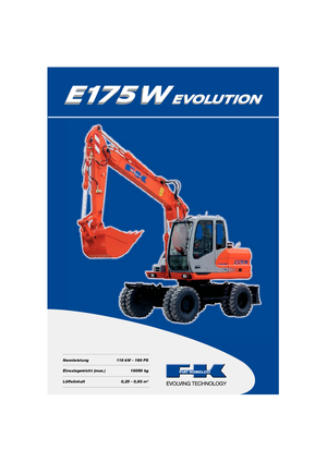 Excavadoras hidráulicas  de ruedas Fiat Kobelco E 175 WT
