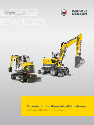 Excavadoras hidráulicas  de ruedas Wacker Neuson EW 100