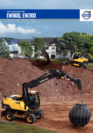 Excavadoras hidráulicas  de ruedas Volvo EW210D