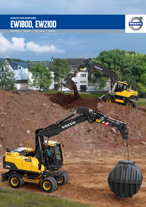 Excavadoras hidráulicas  de ruedas Volvo EW210D