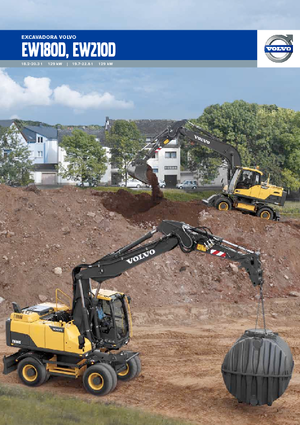 Excavadoras hidráulicas  de ruedas Volvo EW210D