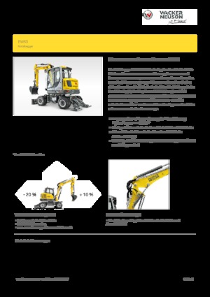 Excavadoras hidráulicas  de ruedas Wacker Neuson EW 65