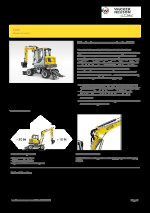Excavadoras hidráulicas  de ruedas Wacker Neuson EW 65