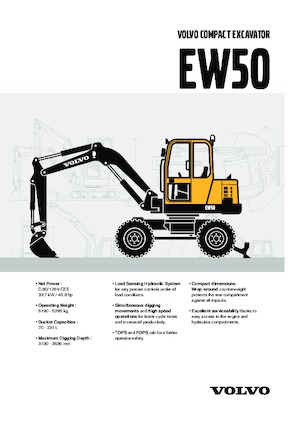 Excavadoras hidráulicas  de ruedas Volvo EW50V