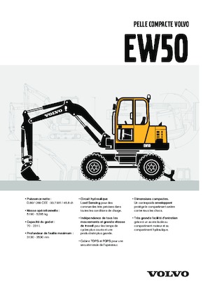 Excavadoras hidráulicas  de ruedas Volvo EW50V