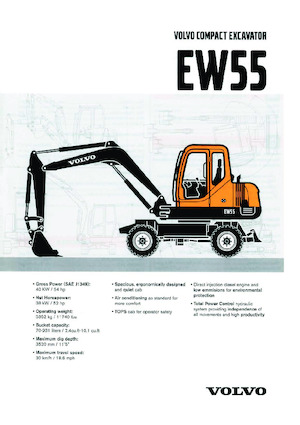 Excavadoras hidráulicas  de ruedas Volvo EW55