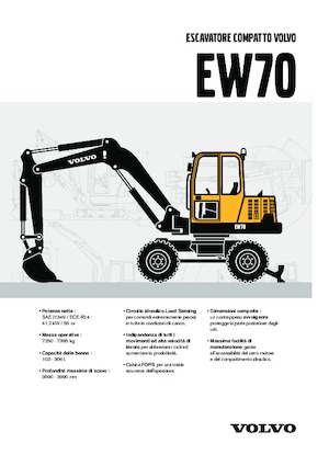 Excavadoras hidráulicas  de ruedas Volvo EW70V