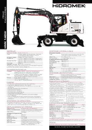 Excavadoras hidráulicas  de ruedas Hidromek HMK 140 W