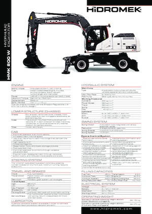 Excavadoras hidráulicas  de ruedas Hidromek HMK 200 W