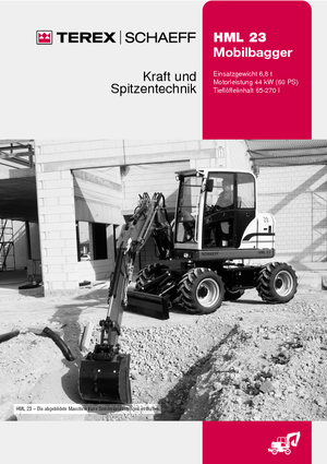 Excavadoras hidráulicas  de ruedas Terex-Schaeff HML 23