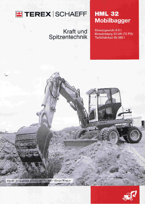 Excavadoras hidráulicas  de ruedas Terex-Schaeff HML 32