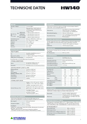 Excavadoras hidráulicas  de ruedas Hyundai HW140